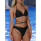 Damen Triangel-Bikini mit verstellbaren Bändern und elegantem Schnitt R&B