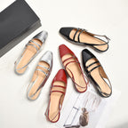 Damen Slingback-Pumps mit modischen Schnallen und elegantem Blockabsatz