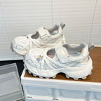 Damen Sportliche Lauf-Sneaker mit innovativem Klettverschluss und luftiger Mesh-Oberfläche R&B