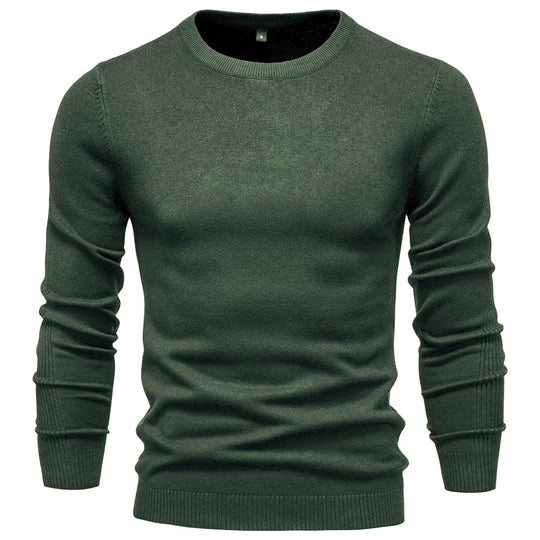 Herren Rundhals Pullover aus hochwertiger Baumwolle R&B