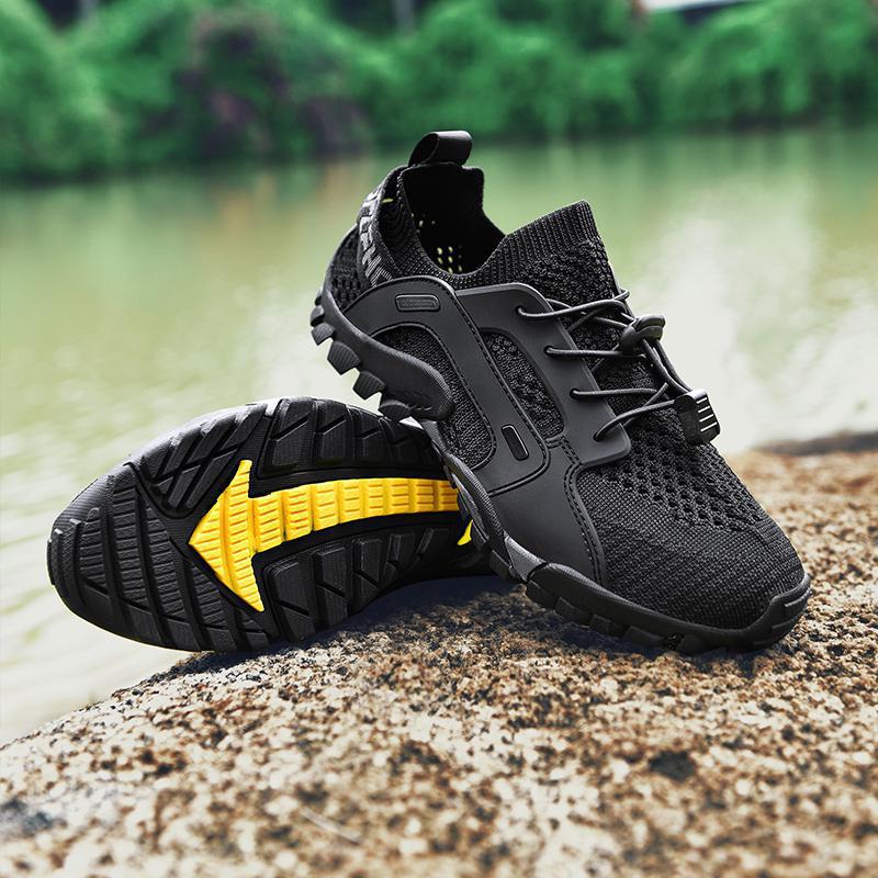 Damen Sportliche Freizeit-Sneaker mit atmungsaktivem Netzmaterial und rutschfester Sohle R&B