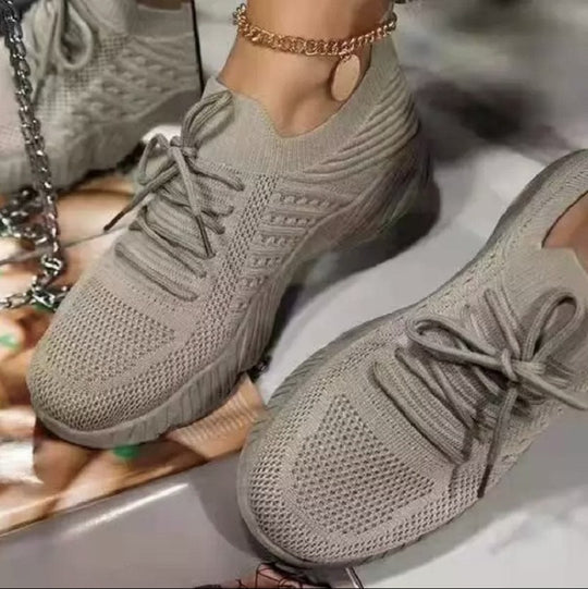 Damen Sportliche Lauf-Sneaker mit atmungsaktivem Mesh-Obermaterial R&B