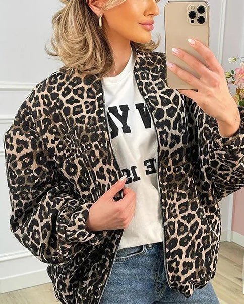 R&B | Gekürzte Lockere Zip Jacke