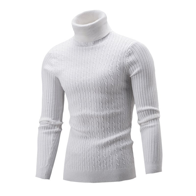 Herren modischer Rollkragenpullover aus feinem Strick R&B