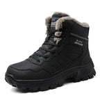 Damen warme Outdoor-Winterstiefel mit isolierender Polsterung und rutschfester Sohle R&B