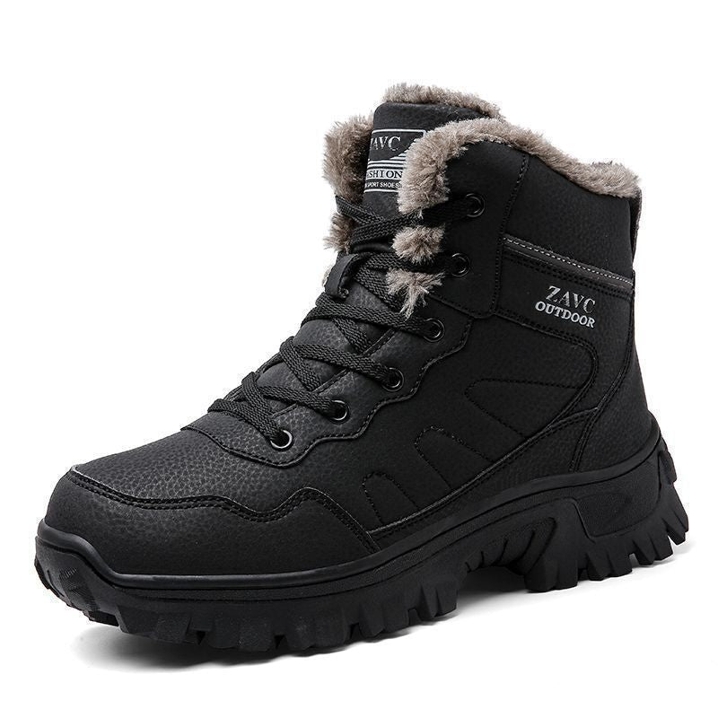 Damen warme Outdoor-Winterstiefel mit isolierender Polsterung und rutschfester Sohle R&B