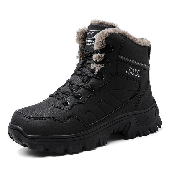Damen warme Outdoor-Winterstiefel mit isolierender Polsterung und rutschfester Sohle R&B