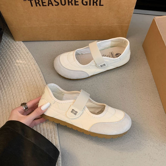 Damen Komfortable Ballerinas mit verstellbarem Riemen R&B