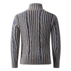 Herren gestreifter Strickpullover R&B