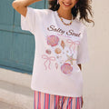 Damen Grafik T-Shirt mit maritimem Muschelmotiv und legerem Schnitt R&B
