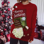 Damen Weihnachts-Pullover mit festlichem Design und 3D-Applikationen R&B