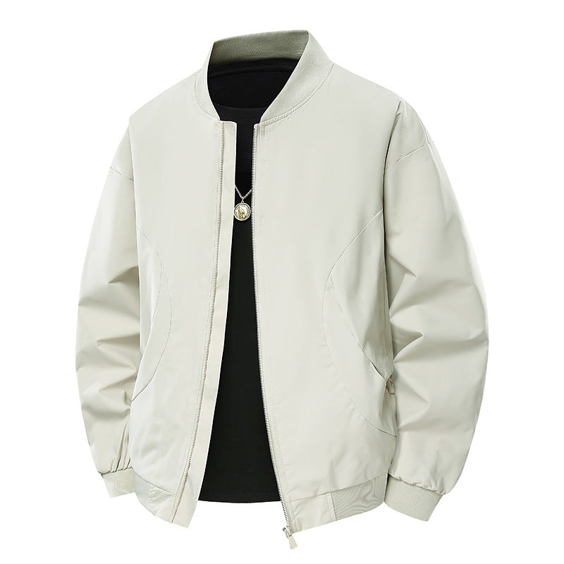 Herren stylische Bomberjacke mit unkompliziertem Schnitt und elastischen Bündchen R&B