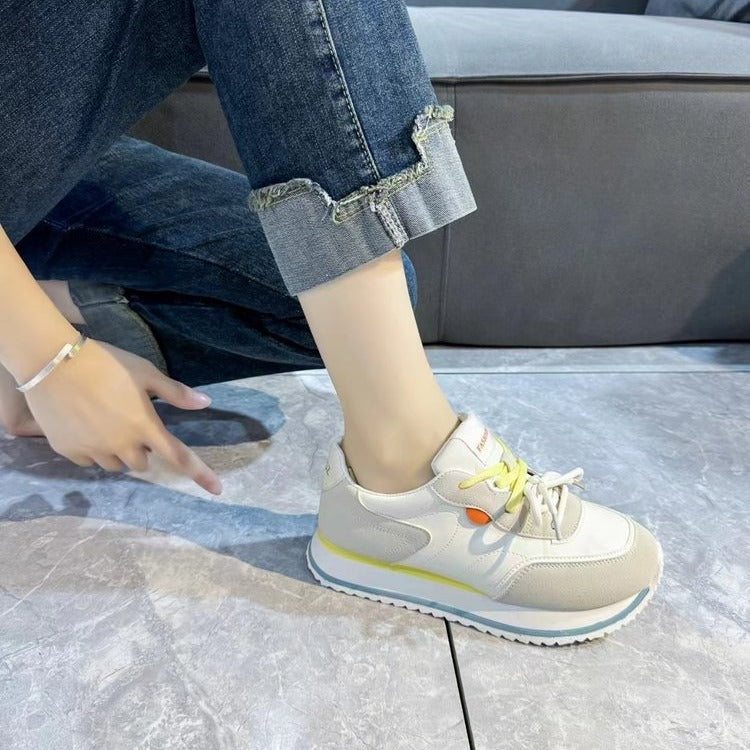 Damen sportliche Sneakers mit atmungsaktiver Mesh-Oberfläche und stabiler Sohle R&B