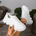 Damen Komfortable Sneaker mit floralem Design R&B