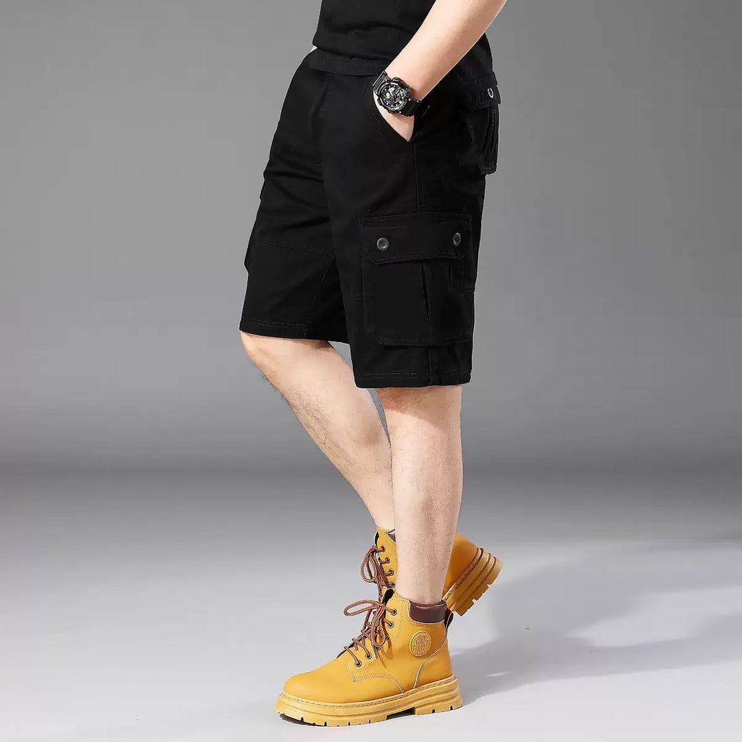 Herren Cargo-Shorts mit einer Vielzahl von praktischen Taschen und verstellbarem Bund R&B