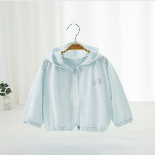 Unisex nan leichte atmungsaktive Kapuzen-Zip-Jacke mit elastischen Bündchen R&B