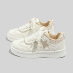 Damen Sneakers mit verspieltem Sternenmuster und weichem Innenfutter