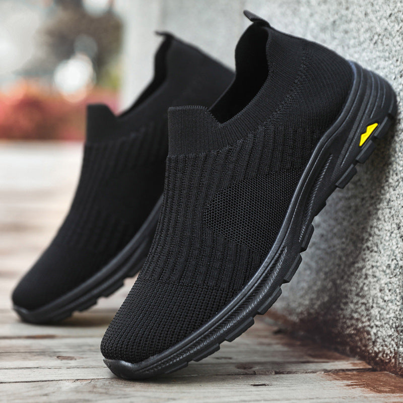 Damen Atmungsaktive Slip-On Sneakers mit elastischem Strick-Obermaterial R&B