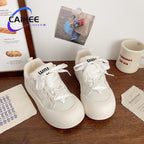 Damen Sportliche Sneakers mit modischem Design und dicker Laufsohle
