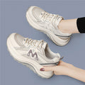 Damen modische Chunky Sneakers mit atmungsaktivem Obermaterial und stoßdämpfender Sohle R&B