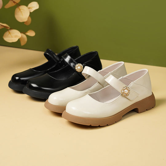 Damen elegante Mary Jane Ballerinas mit Schmuckdetail und rutschfester Sohle R&B