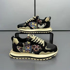 Damen Sportliche Sneaker mit einzigartigem geometrischen Design und dämpfender Sohle R&B