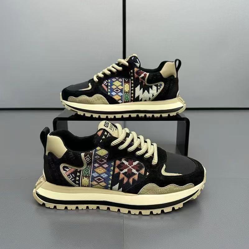 Damen Sportliche Sneaker mit einzigartigem geometrischen Design und dämpfender Sohle R&B