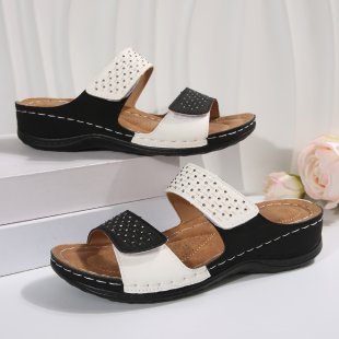 Damen Komfortable und modische Clogs mit verstellbaren Riemen und dekorativen Akzenten R&B