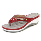 Damen Wedge-Sandalen mit modischem Riemendesign und ergonomischem Fußbett R&B