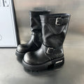 Damen modische Stiefel mit markantem Design und robustem Profil R&B
