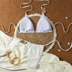 Damen Triangel-Bikini mit glitzernden Verzierungen R&B