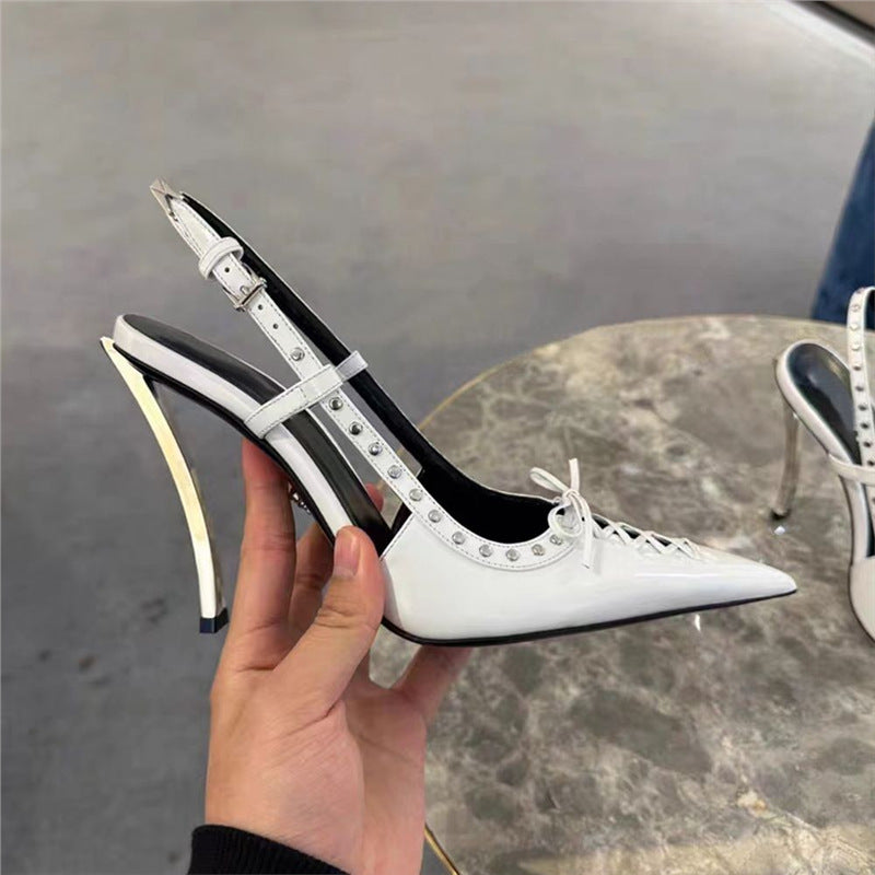 Damen elegante Slingback High Heel Pumps R&B