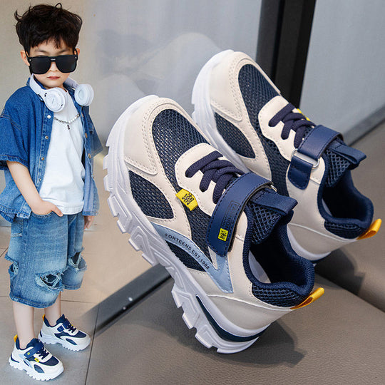 Damen Sportliche Sneaker mit praktischem Klettverschluss und atmungsaktiver Mesh-Oberfläche R&B