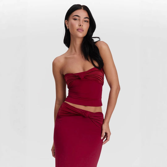 Damen Crop Top und Rock Set R&B