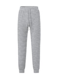 Herren nan feinstrukturierte Jersey-Loungehose konisch geschnitten mit Tunnelzugbund und gerippten Beinabschlüssen R&B