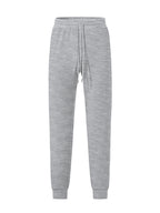 Herren nan feinstrukturierte Jersey-Loungehose konisch geschnitten mit Tunnelzugbund und gerippten Beinabschlüssen R&B