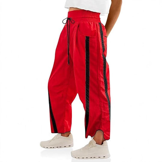 Damen lässige Freizeithose mit Seiteneinsätzen R&B