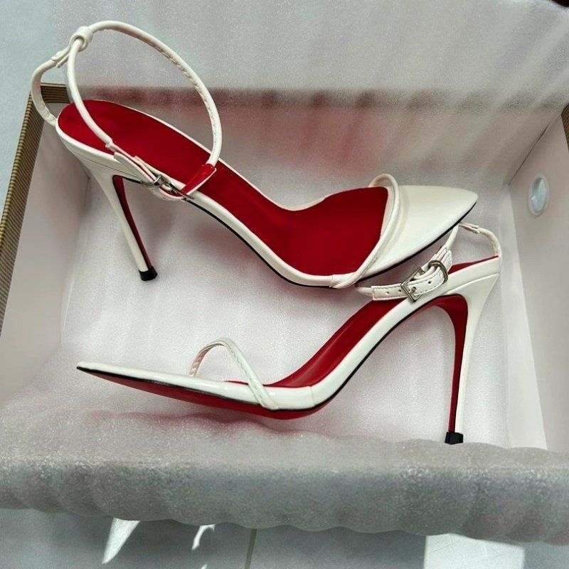 Damen High Heel Sandalen mit zartem Riemendesign R&B
