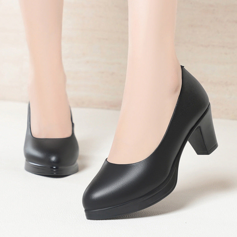 Damen elegante Pumps mit komfortablem Blockabsatz