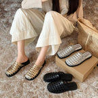 Damen Schicke Riemensandalen im modernen Flechtdesign