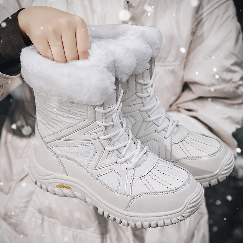 Damen Winterboots mit isolierender Polsterung und rutschfester Sohle R&B