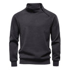 Herren Pullover mit hohem Kragen und praktischem Reißverschluss