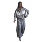 Damen nan sportives Trainingsanzug-Set mit Windbreaker-Jacke und weitem Hosenbein R&B