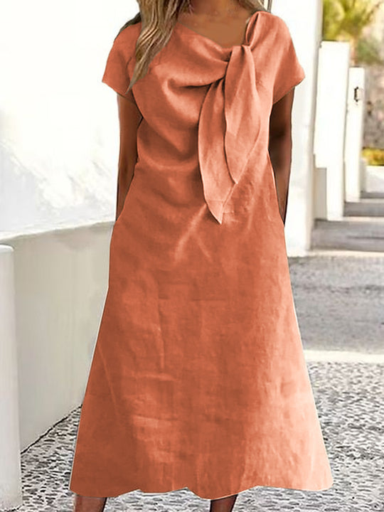 Damen Maxikleid mit schickem Schleifen-Design R&B