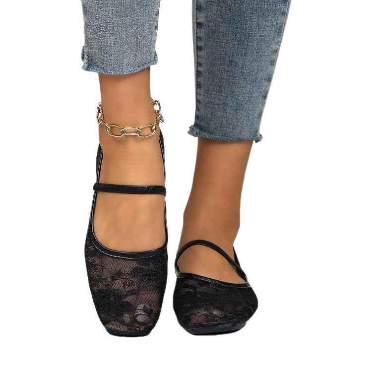 Damen elegante und atmungsaktive Ballerinas R&B