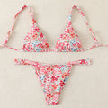 Damen Triangel-Bikini mit frischem floralen Design R&B