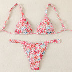Damen Triangel-Bikini mit frischem floralen Design R&B
