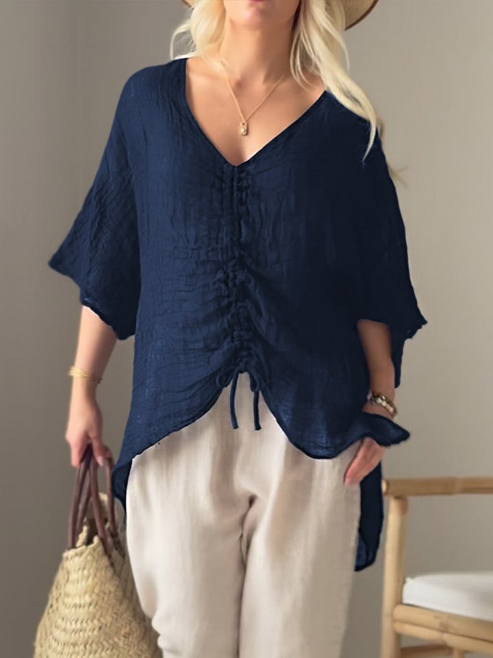Damen leichtes, oversize Tunika-Shirt R&B