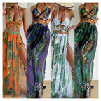 Damen Zweiteiliges Strandoutfit mit floralem Design und raffinierten Cut-Outs R&B