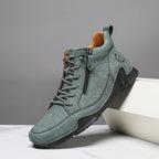 Herren Modische und bequeme High-Top Sneakers mit elastischem Schnürsystem R&B